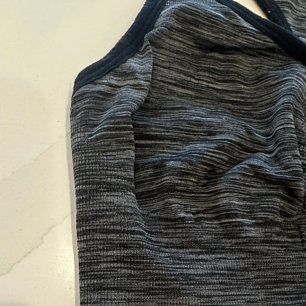 Jockey Women's Charcoal and Black Sports Bra - Picture 3 of 6